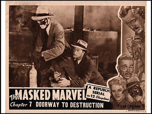 The Masked Marvel -  Classic Cliffhanger Movie Serial DVD William Forrest