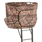 New Guide Gear 20 ft 2-man Double Rail Ladder Tree Stand with Hunting Blind