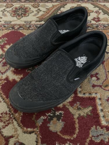 Vans BMX Slip On Fast And Loose Shoes 11 1/2 Black Charcoal Sneakers Size 11.5