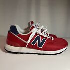 New Balance 574 Classics Red Blue Suede Mens Rare Sneakers ML574SCH