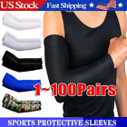 100 Pairs Cooling Arm Sleeves Cover UV Sun Protection Outdoor Sports Basketball