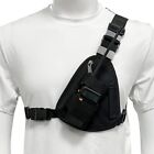 Men's Chest Harness Shoulder Radio Holster Chest Pack Pouch For Walkie Talkie