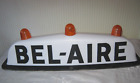 VINTAGE BEL-AIRE TAXI CAB ROOF TOP ADVERTISING SIGN