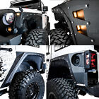 Body Armor Front+Rear Fender Flares+Corner Guard+6x LED 07-18 Jeep JK Wrangler (For: Jeep)