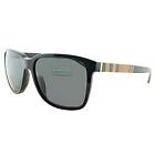 Authentic BURBERRY Sunglasses BE 4181-300187 BLACK / GREY 58mm *NEW*