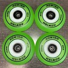 AOWISH 4Pack Light-Up Inline Skate Wheels 76mm 85A - (Green)