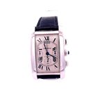 Cartier Tank Americaine White Gold Chronograph Watch W2609456 Factory Serviced.