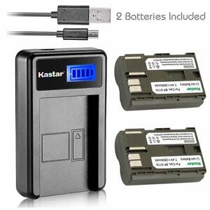BP-511 Battery & LCD Charger for Canon PowerShot G1 G2 G3 G5 G6, Pro1,Pro 90