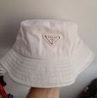 White Prada Bucket Hat