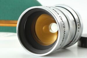 RARE [UNUSED w/Case] Zunow Elmo Cine 6.5mm F1.1 Silver D mount Lens from JAPAN