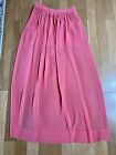 Zara Woman Maxi Skirt With Side Slits Size XS Pink Color Chiffon