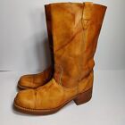 ACME Marbled Leather Square Toe Campus Cowboy Boots Men's 10.5 D