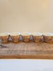 Vintage Churchill Rosa Red Willow Coffee Cup from England. Set of 5
