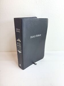 KJV King James Study Bible (Second Edition)-Black Bonded Leather by Nelson Bible