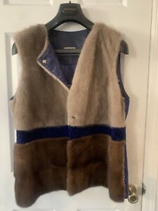 Harmanli Size46 Mink Real  Fur Vest  Perfect Condition