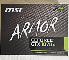 MSI GeForce GTX 1070 Ti Armor 8G / 8GB GDDR5 DisplayPort DVI HDMI Graphics Card