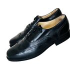 NORDSTROMS Mens Casual Dress Shoes Soft Black Leather Wingtip Oxfords Size 11 D