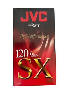 Lot of (4) JVC SX GOLD Blank VHS Tapes T-120 6-hrs (T-120 SX) Factory Sealed