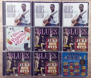Blues CD Lot of 9 Jukebox Hits vol. 1 2 3 4 Pajama Party Big Extravaganza