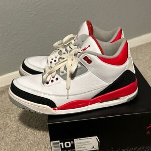 Size 10.5 - Air Jordan 3 Retro 2013 Fire Red - Used