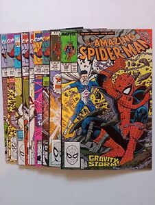 Amazing Spider-Man #338-342,326,327,334,335 High Grade 9 Comic Lot. Erik Larsen