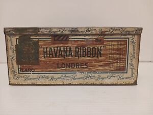 ANTIQUE TIN CIGAR BOX BAYUK BROS HAVANA RIBBON LONDRES PHILADELPHIA 1923