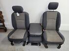 2010-2018 DODGE RAM 1500/2500/3500 FRONT SEAT SET W/ CONSOLE; CLOTH POWER DRIVER (For: More than one vehicle)
