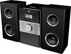 Stereo Home Music System CD Player AM/FM Radio 2 Channel With Remote Black