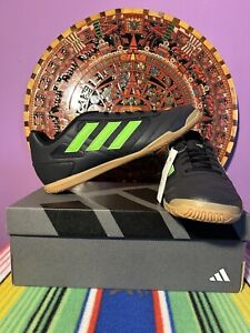 Adidas Super Sala 2 Indoor Soccer Shoes Black Green GZ2559 Men's 10