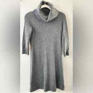Talbots Dress Womens S Gray Speckled Knit Turtleneck Sweater Business Casual