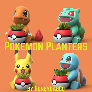 Pokemon Planters Flower Pot DIY Paint Project