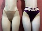 Lot of 2 Victoria’s Secret Thong Panty Size Large  New With Tags