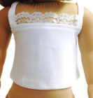 White Knit Camisole Top Shirt made for 18