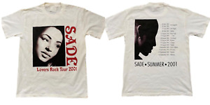 Vtg sade tour 2001 2 side Gift For Fan White All Size Shirt VC861