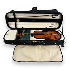 Vintage German Schuster & Co. Violin Markneukirchen Made in 1925 with Bow, Case