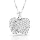 New! Montana Silversmiths Women's 'COUNTRY CHARM' CRYSTAL HEART NECKLACE Chain