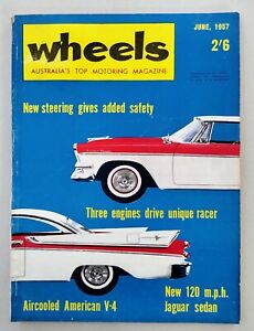 June 1957 Wheels Magazine, Jack Brabham & Morris Minor 1000 Road Test