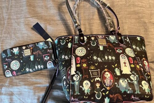 Disney Dooney and Bourke Haunted Mansion Tote Bag & Wallet NWT - 2018 RETIRED!