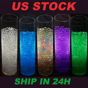 10000 Crystal Water Beads Jelly Balls 9-11mm Crystal Magic Water Soil Beads US