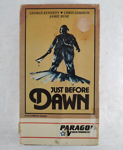 Just Before Dawn VHS Horror Paragon Video Slasher Rare 1981 Ex-rental