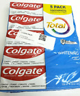 (FIVE PACK) COLGATE TOTAL WHITENING TOOTHPASTE GEL SEALED 6.0 oz