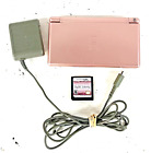 Nintendo DS Lite System Portable Gaming Console Bundle w/Style Savvy -Coral Pink