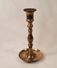 Vintage Brass Candlestick Portugal Classic Style 7.5” Drip Tray Bottom Round