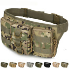 Tactical Waist Pack Military Fanny Packs Waterproof MOLLE Belt Large Waist Bag