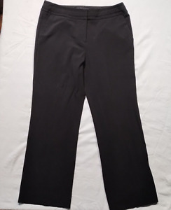 Sharagano Women's Size 10P Black Stretch Flat Front Dress Pants Straight