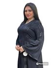Women Abaya Kaftan Maxi Dress Eid Dubai Hijab Islamic  100 % Silk XL