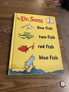 One Fish Two Fish Red Fish Blue Fish , Dr Seuss 1960 HC BCE