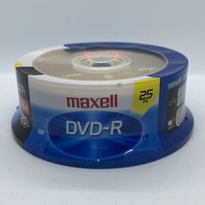 Maxell DVD-R 4.7 GB 25 Pack 16X 120 Minute Spindle Sealed NIP