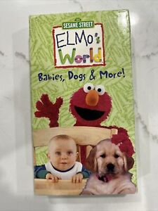 Elmo’s World - Babies, Dogs & More! (VHS, 2000) Sesame Street Sony Wonder
