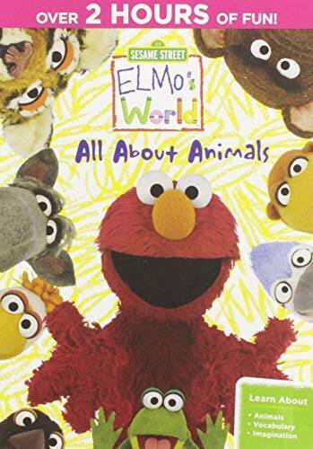 Sesame Street: Elmo's World:All About Animals - DVD - GOOD